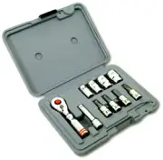 CruzTools MiniSet Metric 1/4 drive Socket Set, Mini Ratchet