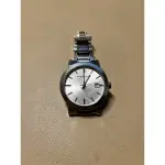 BURBERRY經典戰馬手錶/男錶女錶中性錶石英錶/白鋼錶帶38MM/有日期/原廠盒裝