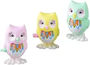 SOPOTUTU 3pcs Clockwork Spring Owl Toys for Boy Girl Cartoon Playthings Energy Efficient No Batteries Required for Birthday Souvenirs Kindergarten Celebrations Random Color
