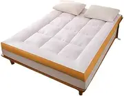 Japanese Futon Mattress - Quilted, Thick, Universal Futon Mattress Floor Mattress Sleeping Pad for Living Room Camping Home Dormitory and Travel