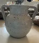 ALFRESCO EMPORIUM EROS POT- GLAZED DISTRESSED-HANDLES-TERRACOTTA-H17x19cm NEW