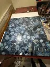 Blue Agate Stone Dining Table, Handmade Furniture, Hallway Furniture Decors Top