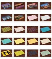 Fabric Place Mats 4 Piece Set Placemats Dining and Kitchen Table Ambesonne