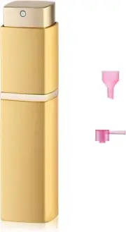 Square Perfume Atomizer, Travel Cologne Spray Bottle, Empty Mini Spray Dispenser