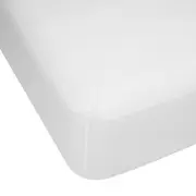 250 Thread Count Cotton Rich Fitted Sheet - King Bed, White