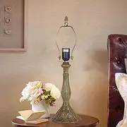 Tiffany Bedside Table Lamp Base Replacement Only Reading Desk Lights Base for 16 Inche Lampshade Pole Height 19 Inches KeYJ