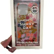 Magnetic Sunny Day Floral MagSafe Reinforced Bumper Case for iPhone 14 Pro Max