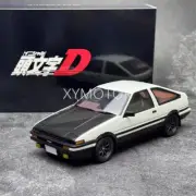 AUTOart 1/18 Toyota AE86 Initial D Diecast Model Car Gifts White black cover