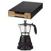 Leaf & Bean Electric Espresso Maker and Nespresso Pod Holder Coffee Maker Set