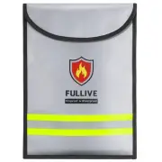 Fireproof Document Bag, 15 x 11 Inch Fireproof Envelope for Documents, Fire R...