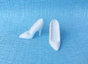 Barbie Doll Pointy Toe Shoes / High Heels, White - Mattel