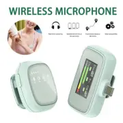 Wireless Lavalier Microphone System Lapel Mic Receiver For Camera Smartphone