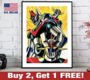 Great Mazinger Poster 18" x 24" Print Go Nagai Anime Manga Retro Wall Art