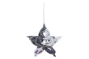 Anne Stokes Pentagram Dragon Hanging Ornament (White/Black/Purple) (One Size)