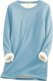 [Generic] Duds plus Size And Winter Plus Size Loose Top Thickened With Lamb Wool Warm Undercoat Thermal Undershirts