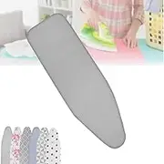 MAEEHDNKM Ironing Board Cover Pad Cotton 12x36in 15x48in, Ironing Board Pad Heavy Duty, Scorch Resistant Iron Board Cover with Thick Padding 2 Layers(Silver,13 X 44 Inch (34 X 110 Cm))