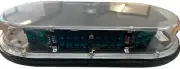 NASIG- LIGHT BAR - MAGNETIC MOUNT - MINI BAR - CLEAR DOME - AMBER LIGHT - 17.25"
