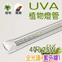 在飛比找Yahoo!奇摩拍賣優惠-君沛 植物燈管 t8 4呎 25w 紫外線植物燈 UV紫外線