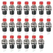 Mini Push Button Momentary Switches, Ampper 2 Pin On Off 1A 250V AC 7MM Round...