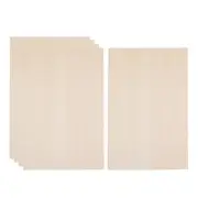 5Pcs Unfinished Wooden Boards Basswood Sheets for Architecture Model Making