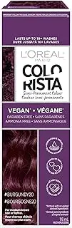L'Oreal Paris Colorista Semi-Permanent Hair Colour for Brunette Hair, Burgundy, 4 fl.oz