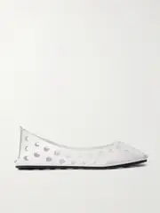 [Alaïa] Alaïa - Perforated Leather Ballet Flats - White - IT42 IT 42 White