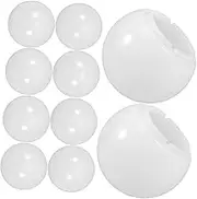 iplusmile 10pcs Plastic Replacement Light Shades Decorative Lampshades for Led Bulbs Heat Resistant Easy Install Half Ball Lampshade Covers