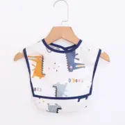 Baby Kids Toddler Long Sleeve Scarf Waterproof Art Smock Feeding Bib Apron Pocke