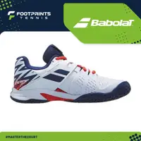 在飛比找蝦皮購物優惠-Babolat Propulse 網球鞋白色藍色 Junio