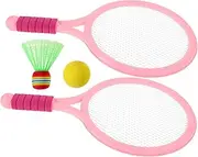 Alasum 1set Boy Girl Tennis Racket Set Soft Training Badminton Shuttlecocks for Outdoor Indoor Sports Designed for Boy Girl Engaging Toy for Physical Development Coordination Skills