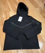 Nike Sportswear Big Kids Tech Fleece Hoodie Black HV8695 010 KIDS SMALL