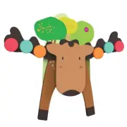 Oribel - Vertiplay™ Wall Toys Goofy Moose