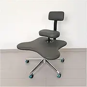 Cross-Legged Chair with Backrest for People with Low Back Pain, Heavy Duty Kneeling Desk Chair, Meditation Chair for Home/Office/School & Classroom