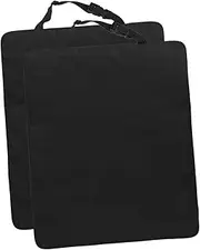 ANDRESLAD 2pcs Vehicle Kick Mats Scratch Backseat Protector for Car Seats Durable and Easy to Install Rear Seat Kick Pad Compatible with Suvs and Pickup Trucks