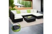 Gardeon 7-Piece Outdoor Sofa Set Wicker Couch Lounge Setting Cover