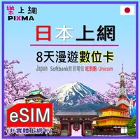 在飛比找樂天市場購物網優惠-日本數位卡esim 日本上網8天5GB吃到飽 京都九州奈良神