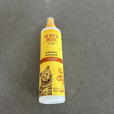 Burt’s Bees Waterless Shampoo For Cats W/ Shea Butter and Honey 10oz | New