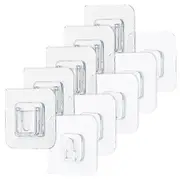 5PCS Wall Mounted Holder Free Strong Adhesive Hanger Punch Free Hanging Hook for Home Bathroom