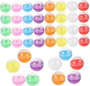 Generic 100pcs Round Shell Gumball Machine Bulletin Prize Machine Capsules Vending Machine Containers Golf Ball Mini Claw Machine Machines Game Gumballs present Packing Ball Plastic