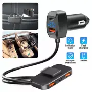 5-Port 5V/6.2A 31W USB Car Charger Cigarette Lighter Socket Charging Adapter