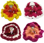 Laddu Gopal Woolen Dress Best Wool for Krishna Pack of 4 with cap All Size