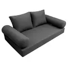 |SLIPCOVER ONLY|S1 Daybed Mattress Bolster Backrest Covers Knife Edge Twin AD003