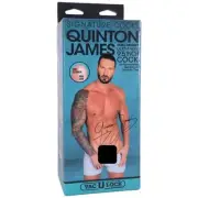 Doc Johnson Signature Cocks - Quinton James 8" ULTRASKYN Cock Vac-U-Lock Suction