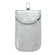 Faraday Pouch for Car Keys, Faraday Bag RFID Fob Key Protector Silver Tone
