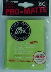Ultra-Pro Card Deck Protector Sleeves: PRO-MATTE Bright Yellow (ULP 84149)