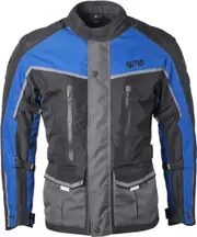 GMS Twister Neo waterproof Motorcycle Textile Jacket, black-blue, Size S for Men Black Blue
