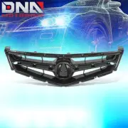 For 2006-2008 Acura TSX Front Upper Grille Assembly Painted Black Chrome Molding