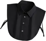 [APLVFFZH] Women Black False Collar Lightweight Shawl Collar for Blouse Clothes Apparel