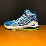 [歐鉉]NIKE LEBRON XVII GS 藍色 17代 籃球鞋 大童鞋 女鞋 BQ5594-434