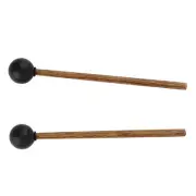 1 Pair Drum Mallet Rubber Head Wood Handle 8in Instrument Accessory Set Kit BX5